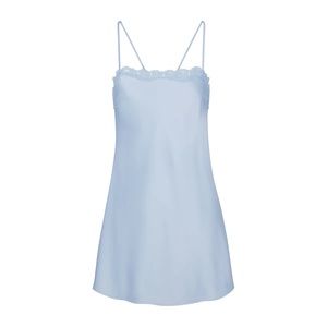 SKIMS NWT bridal silk slip dress glacier blue M